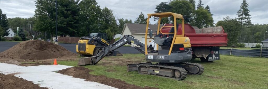 recreational trail construction, grading work, topsoil installation and grass installation services in Howard, WI